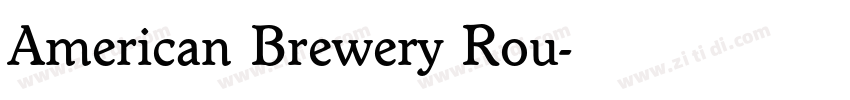 American Brewery Rou字体转换 American Brewery Rou字体转换
